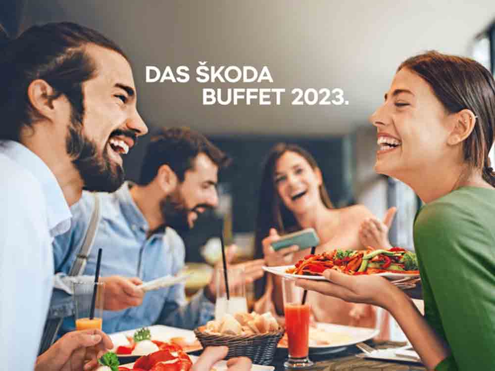Škoda Buffet im Zeichen der Familie, vielfältige Modelle mit reichlich Platz beim Aktionstag, 21. Januar 2023