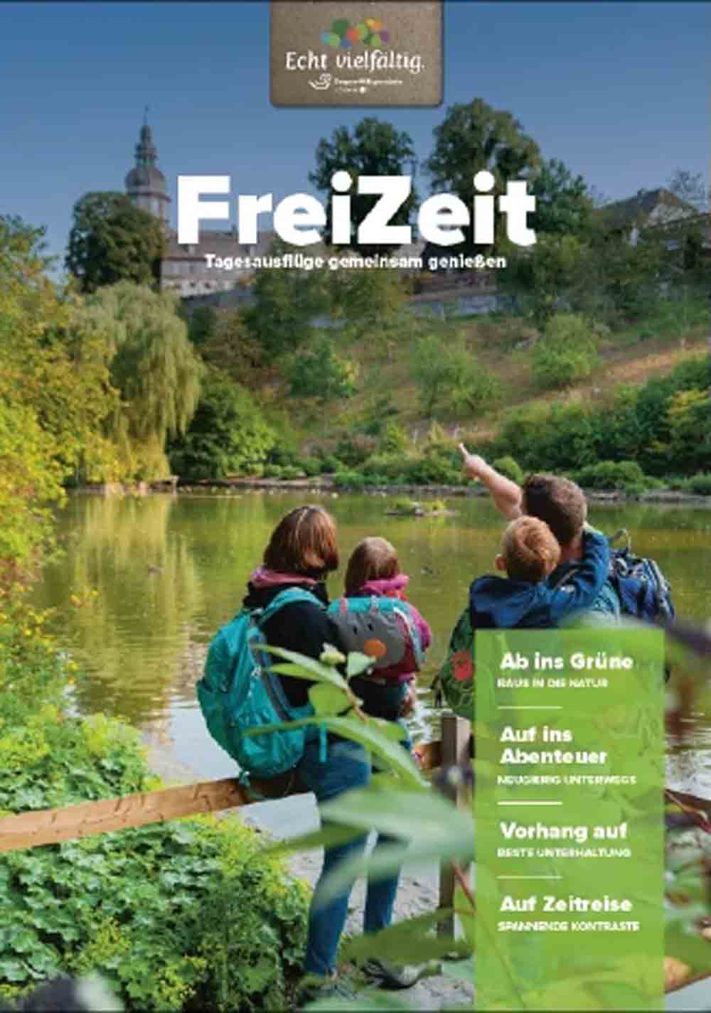 Touristikverband Siegerland Wittgenstein, »Ab nach draußen!« TVSW hat Broschüre »FreiZeit« für Tagesausflüge neu aufgelegt