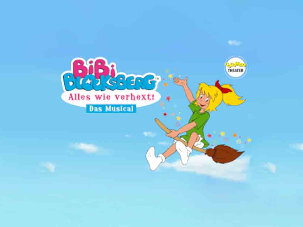 Bibi Blocksberg, die berühmteste kleine Hexe Deutschlands, kommt mit ihrem Musical »Alles wie verhext!« am 19. März 2023 zu den Kindern ins Kongresshaus Bad Lippspringe