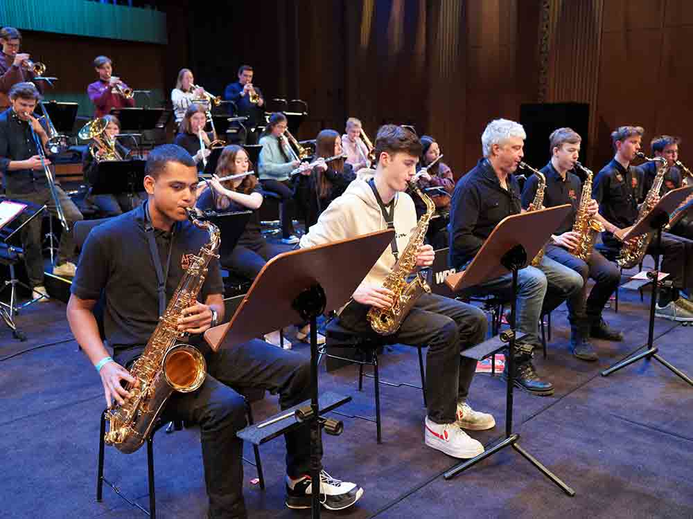 Gütersloh AFS Big Band, Probenfahrt und Besuch bei der WDR Big Band, Frühjahr 2023