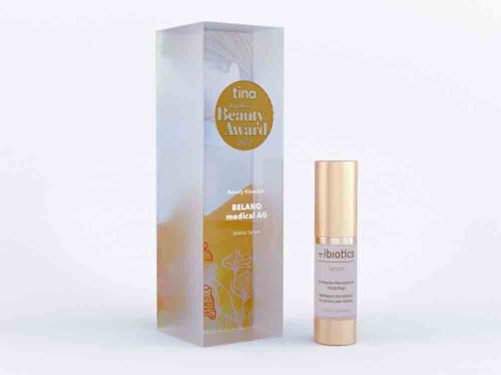 Ageless Beauty Award in Gold für hocheffektive Hautpflege »ibiotics«