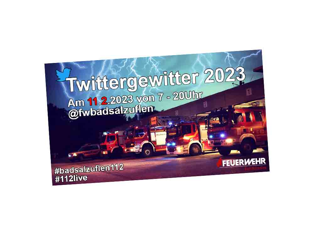 Freiwillige Feuerwehr Bad Salzuflen, Hauptamtliche Kräfte beim #Twittergewitter 5.0 dabei