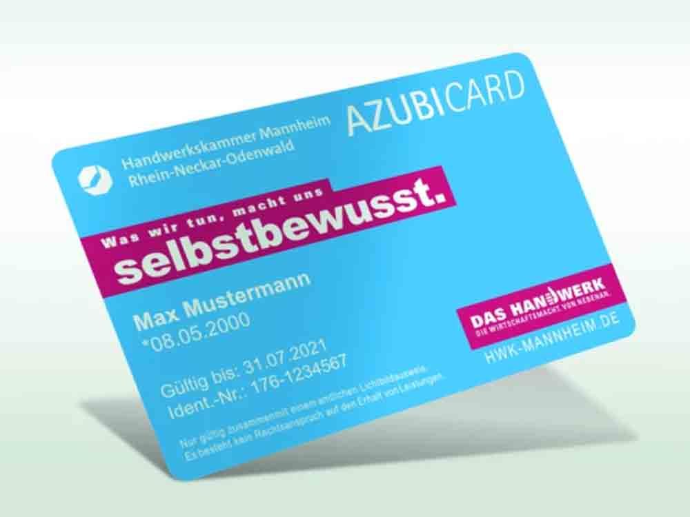 Handwerkskammer Mannheim Rhein Neckar Odenwald, Azubi Card bringt allen Seiten Vorteile
