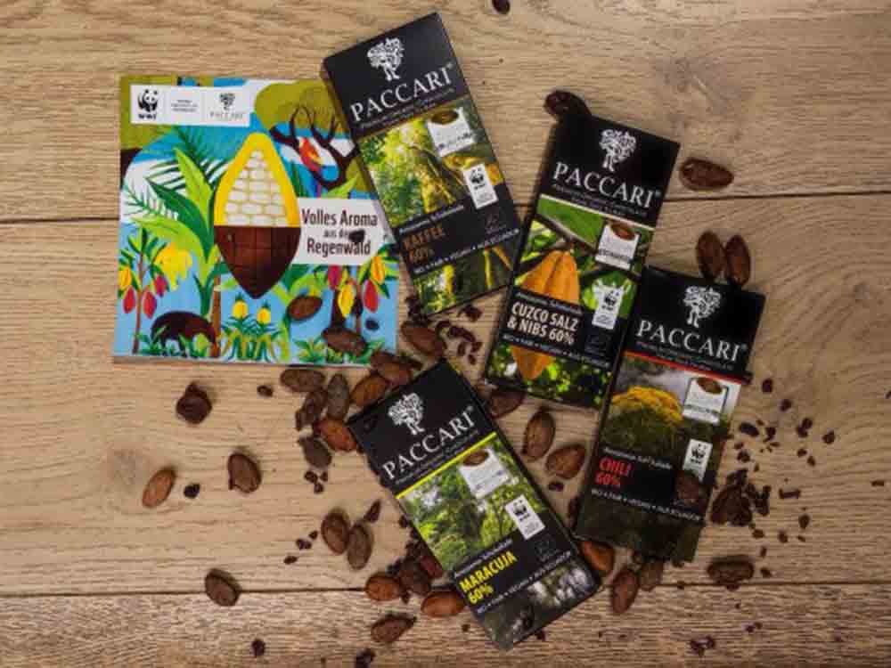 Paccari launcht limitierte Amazonas Schokolade: WWF Sonderedition aus dem Regenwald, für den Regenwald