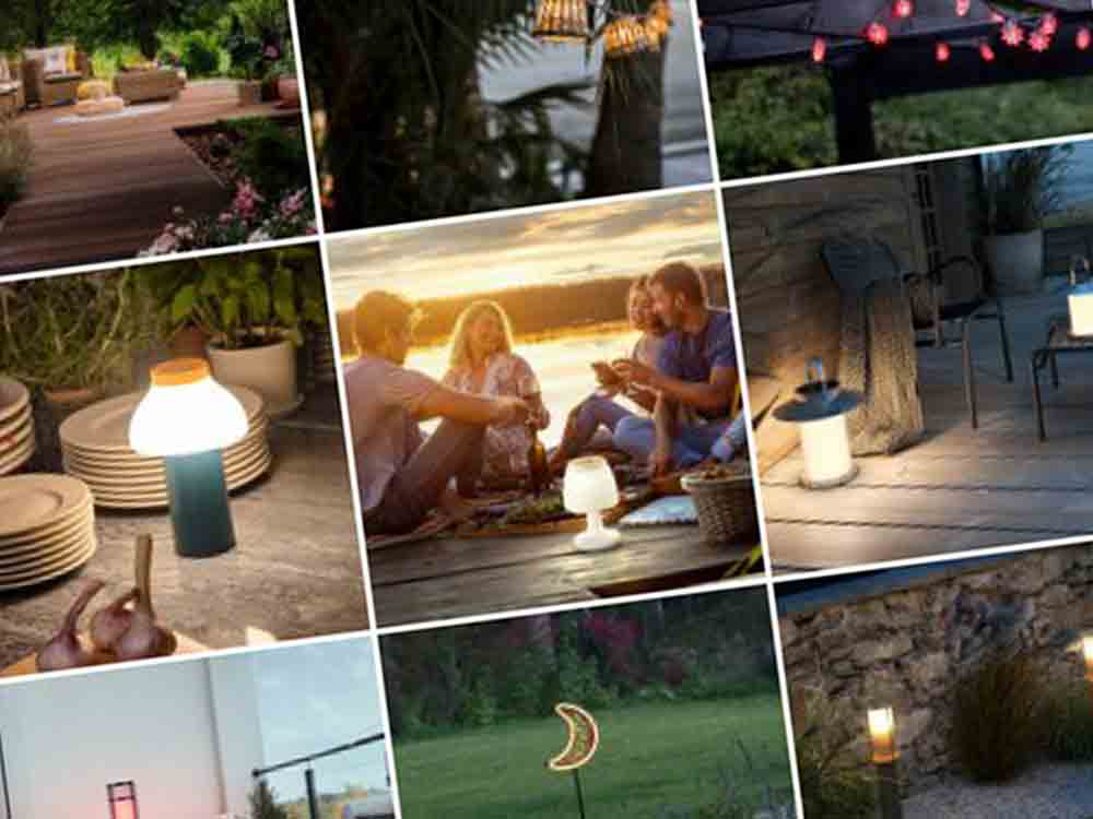 Lichttrends für die Gartensaison – Lampenwelt stellt bunte Lichtideen für den Außenbereich vor