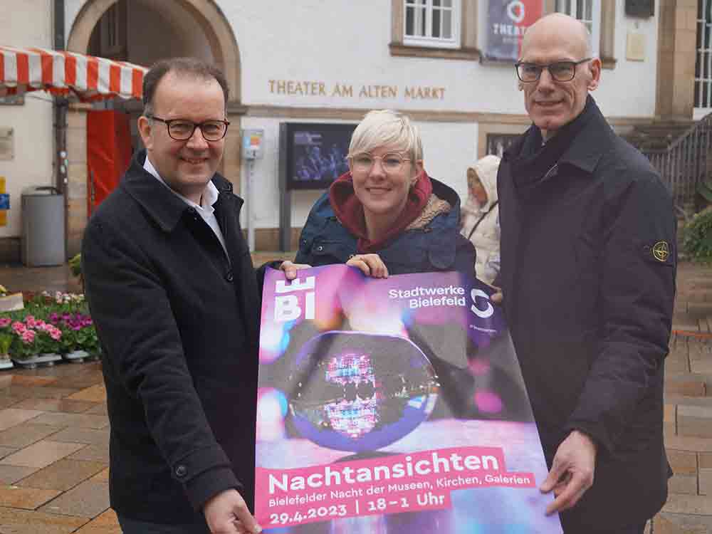 Bielefelder Nachtansichten: Das Programm steht, rund 50 Kulturorte legen am 29. April 2023 eine Spätschicht ein, jetzt Tickets sichern