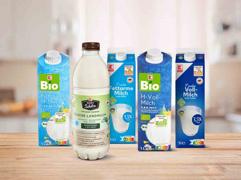 Für mehr Tierwohl: Kaufland weitet Kennzeichnung der Milch aus und listet mehr Milch aus besserer Haltung