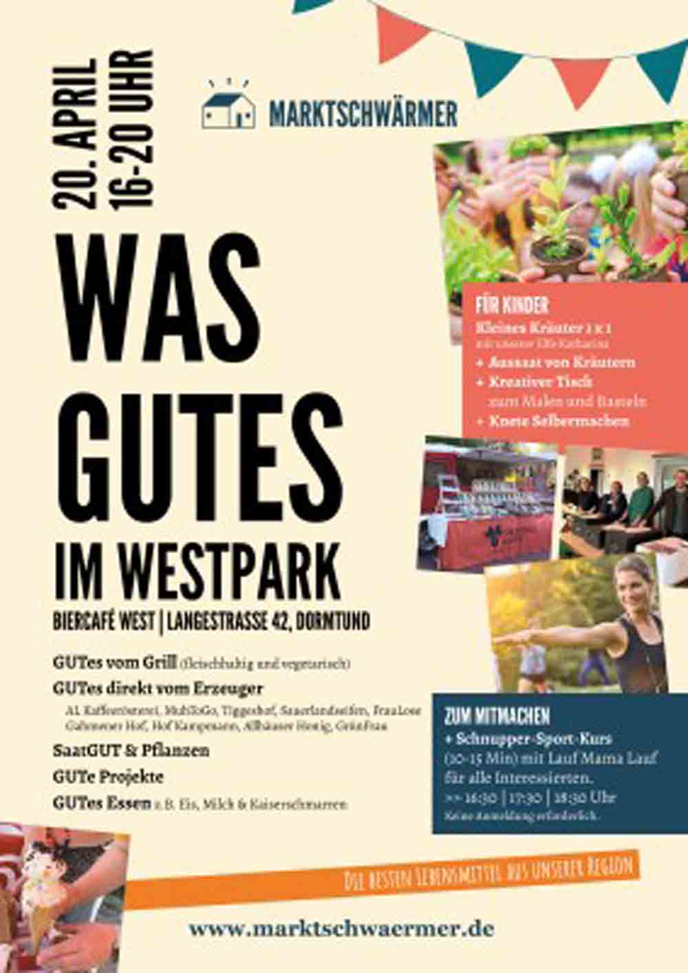Frühlingsfest der Marktschwärmer Ruhr, »Was Gutes im Westpark«, 20. April 2023