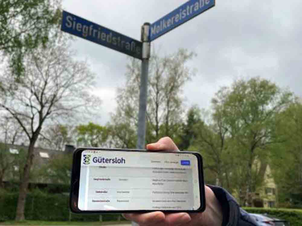 Gütersloh, Online Straßendatenbank klärt über Gütsler Straßennamen auf, Lob und Kritik, die Moltkestraße