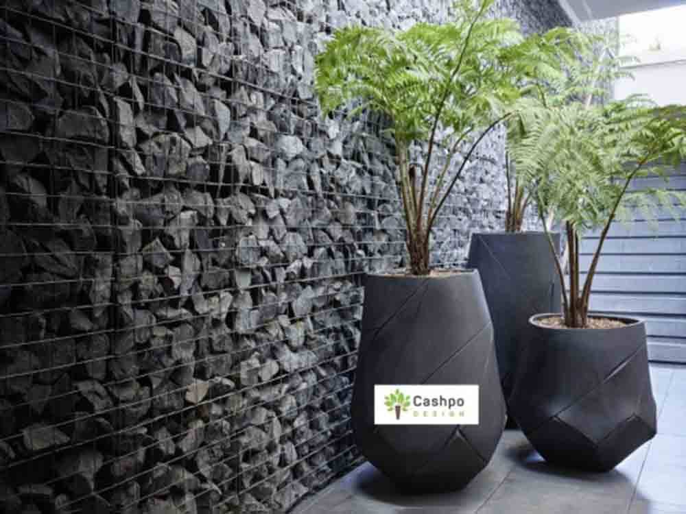 Stilvolle und elegante Beton Pflanzgefäße von Cashpo Design