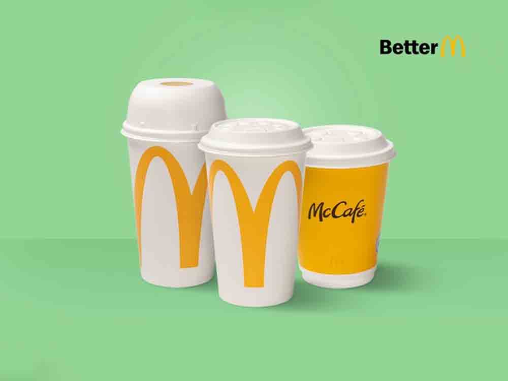 McDonald’s Deutschland setzt neue Maßstäbe für die Branche: Ab sofort keine Einwegplastikdeckel und Trinkhalme mehr