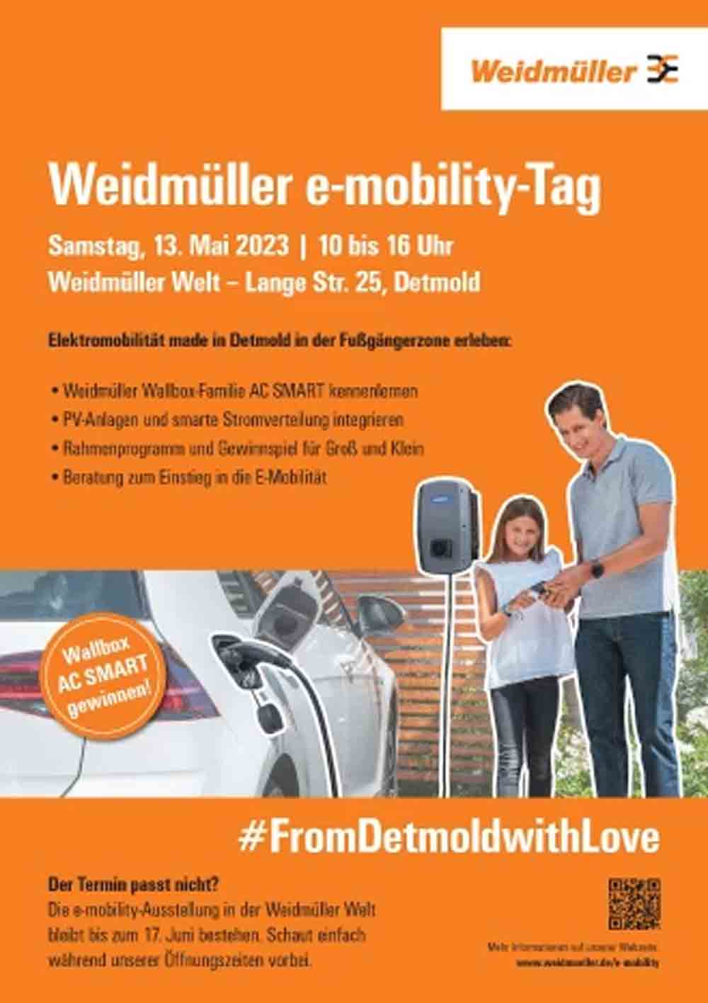 Weidmüller veranstaltet e mobility Tag in der Detmolder Fußgängerzone, 13. Mai 2023