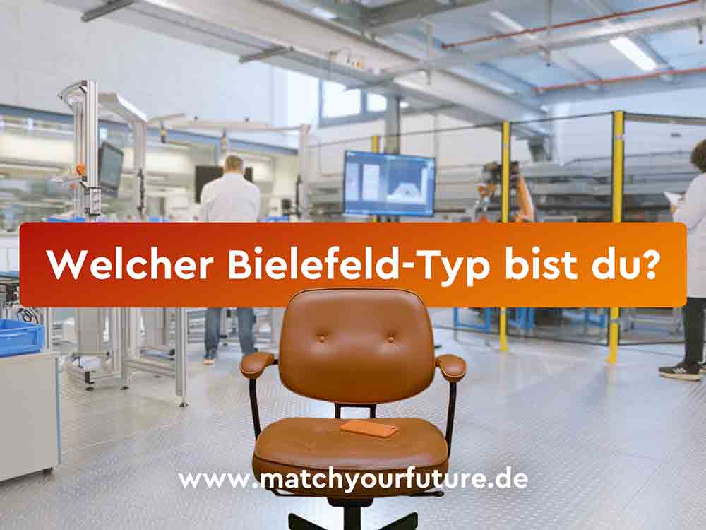 Das Ziel ist ein Date mit Bielefeld, Kampagne »match your future« wirbt im Tinder Stil überregional um Fachkräfte