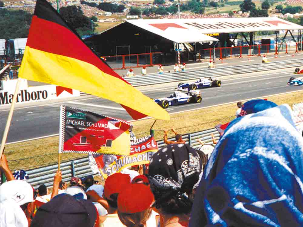 Anzeige: F 1 auf dem Hungaroring, Gehle Reisen fährt vom 16. bis zum 20. August 2001 zum Formel 1 Grand Prix nach Budapest