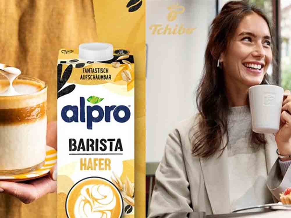 Danone, neue Kooperation: Alpro Barista Hafer jetzt in allen Tchibo Kaffeebars