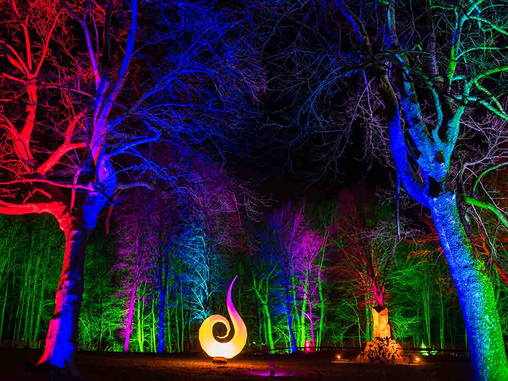 »Höxter leuchtet«, Lichtevent im Gartenschaupark, 5. bis 15. Oktober 2023