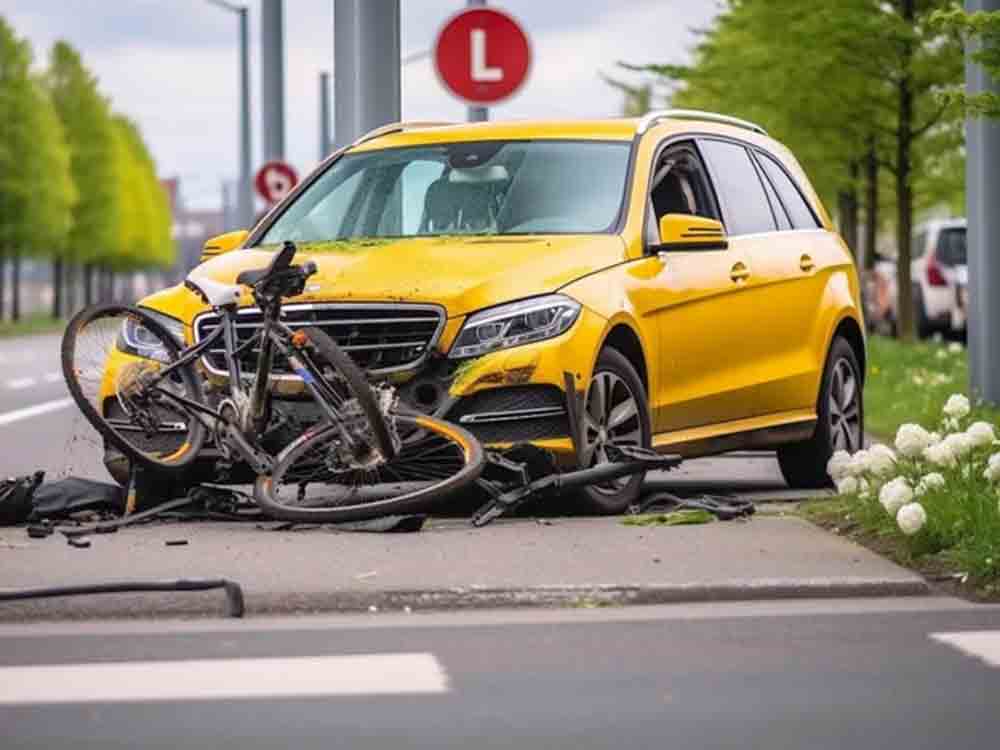 Polizei Gütersloh, Fahrradfahrer stößt in Versmold mit Auto zusammen