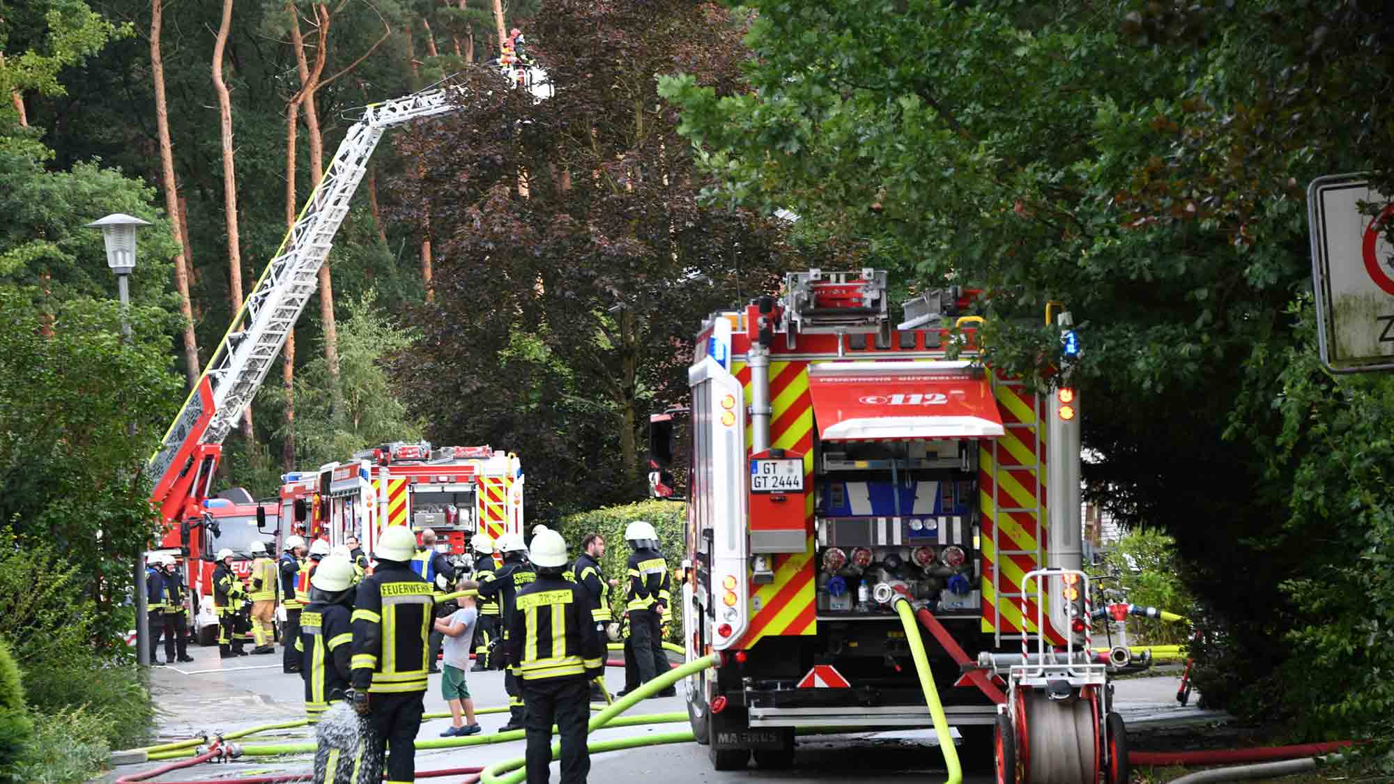 Feuerwehr Gütersloh, Jahresübung der Gütersloher Gesamtfeuerwehr in Spexard
