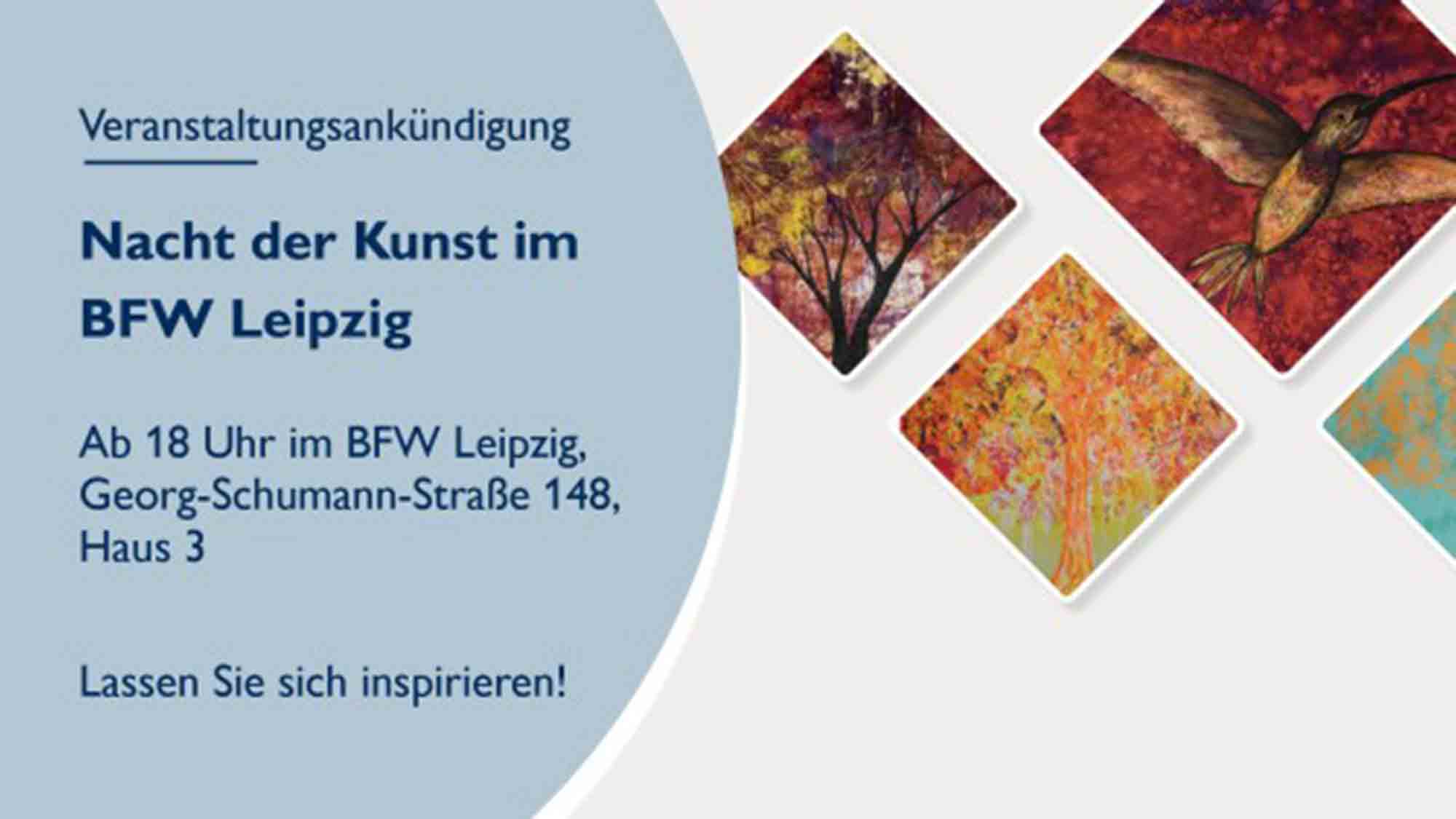 Nacht der Kunst, BFW Leipzig auch 2023 wieder beim Kunstfestival mit dabei, 2. September 2023