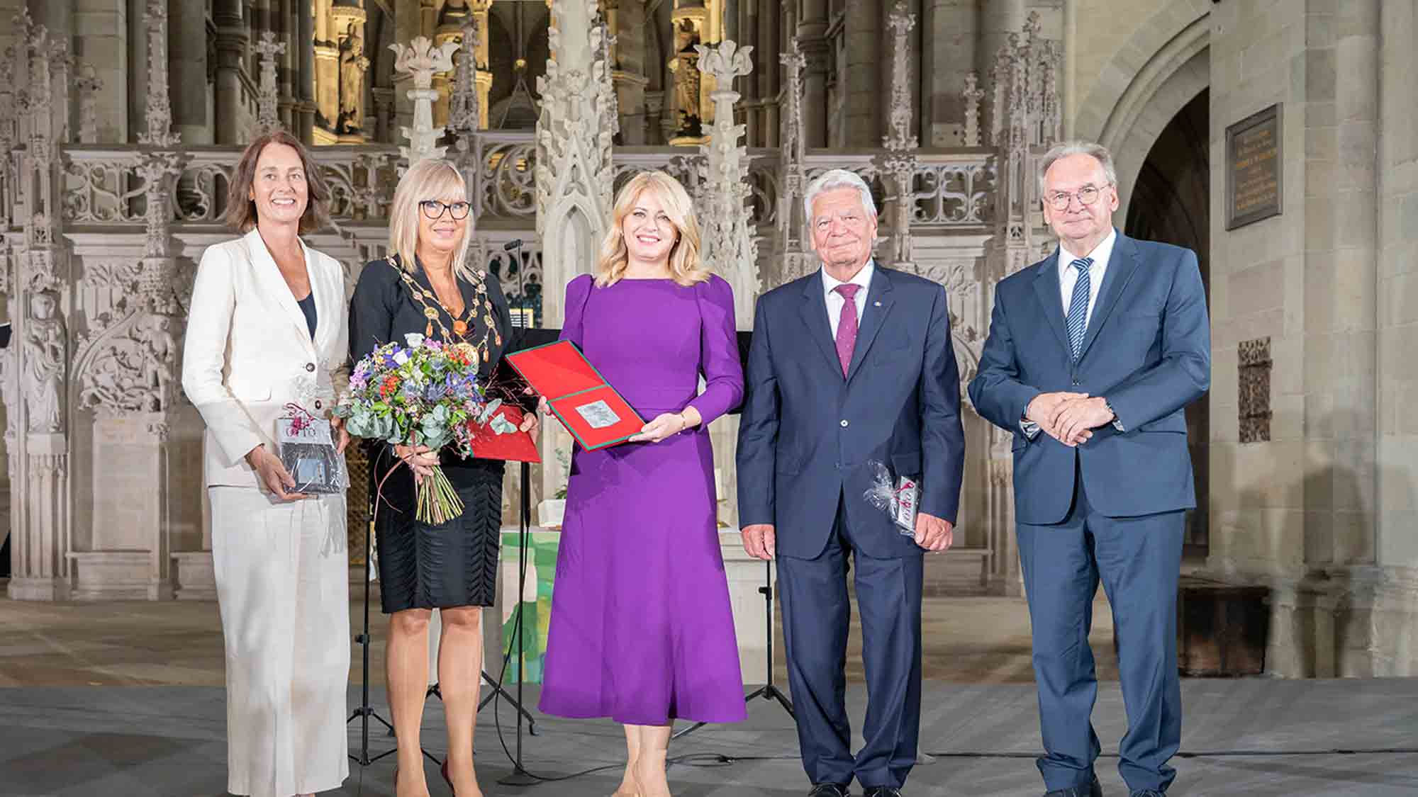 Slowakische Präsidentin Zuzana Čaputová mit dem Kaiser Otto Preis 2023 geehrt