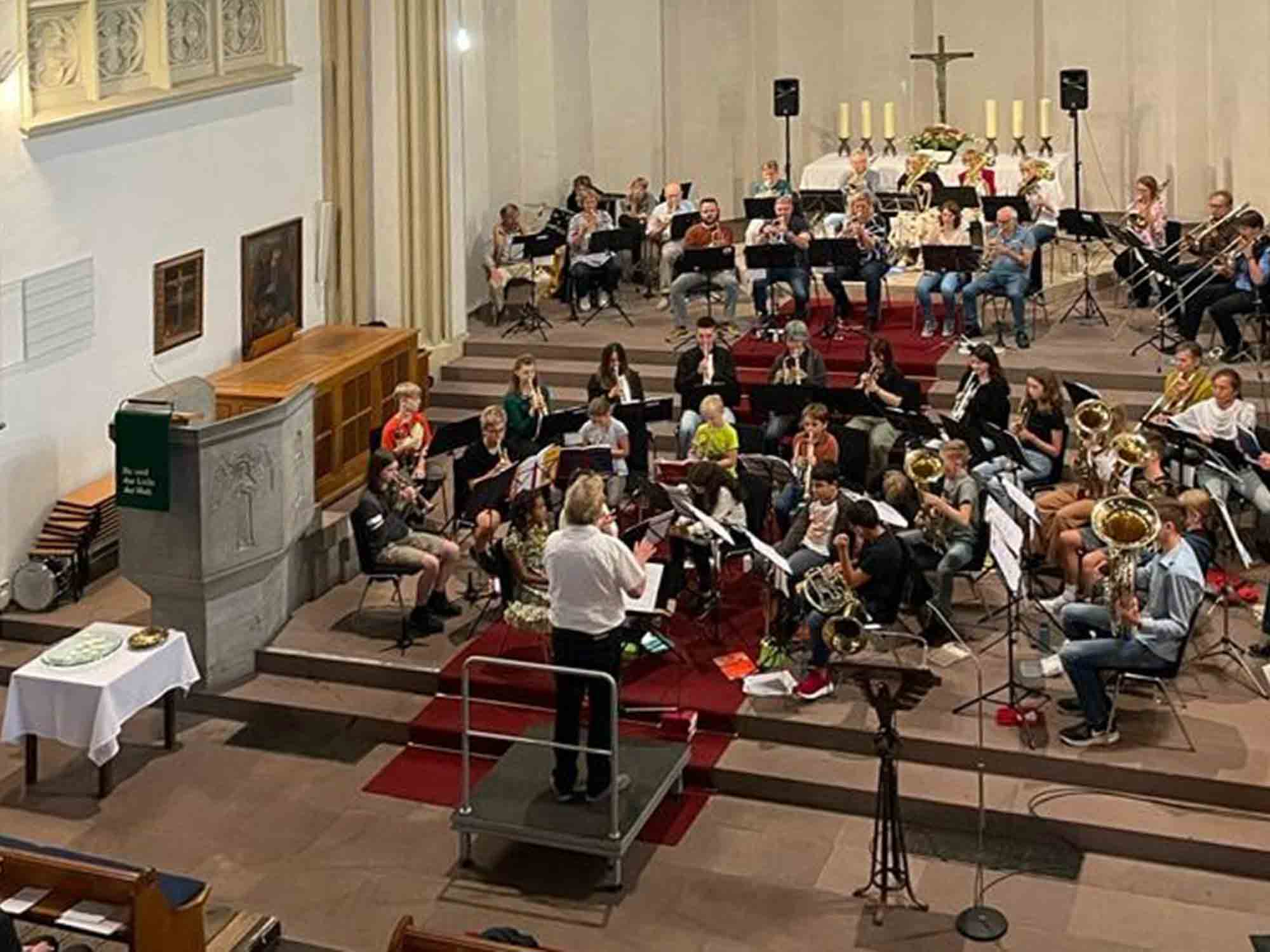 Review Konzert »Junges Blech« am 3. September 2023, 18 Uhr, in der Martin Luther Kirche Gütersloh
