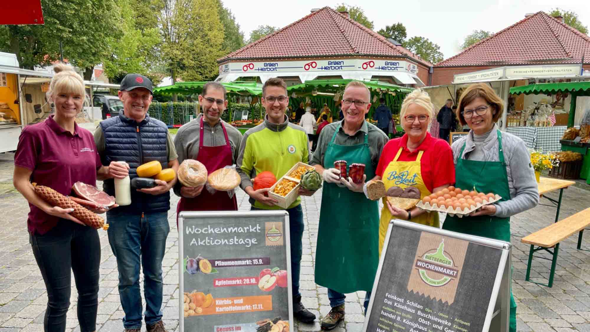 Rietberg: Feinschmeckertage auf dem Wochenmarkt, Pflaumen, Äpfel, Kartoffeln und Kürbisse im Mittelpunkt