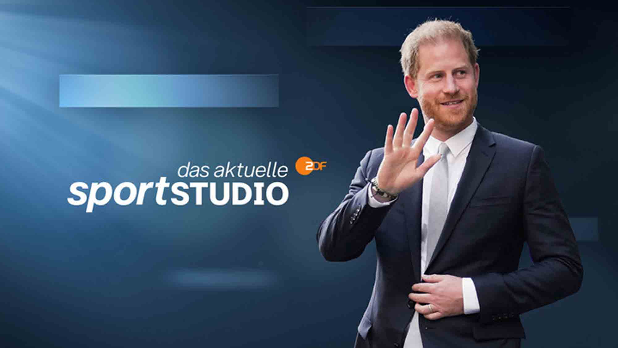 Prinz Harry zu Gast im Aktuellen Sportstudio des ZDF