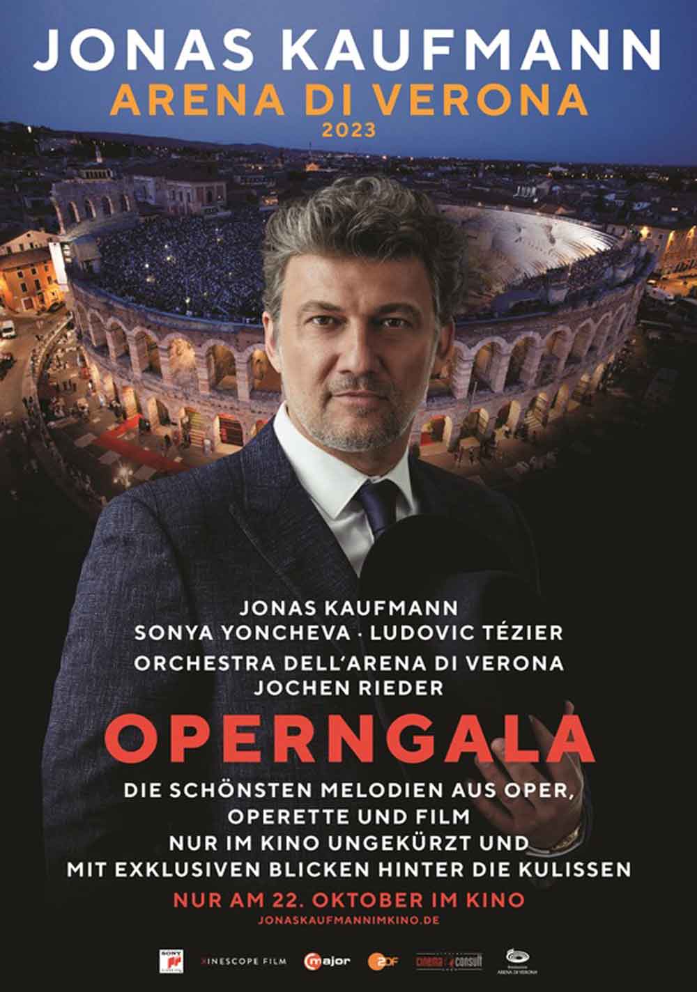 Kino in Gütersloh und anderswo: Nur am 22. Oktober 2023: Jonas Kaufmann, »Arena di Verona 2023«