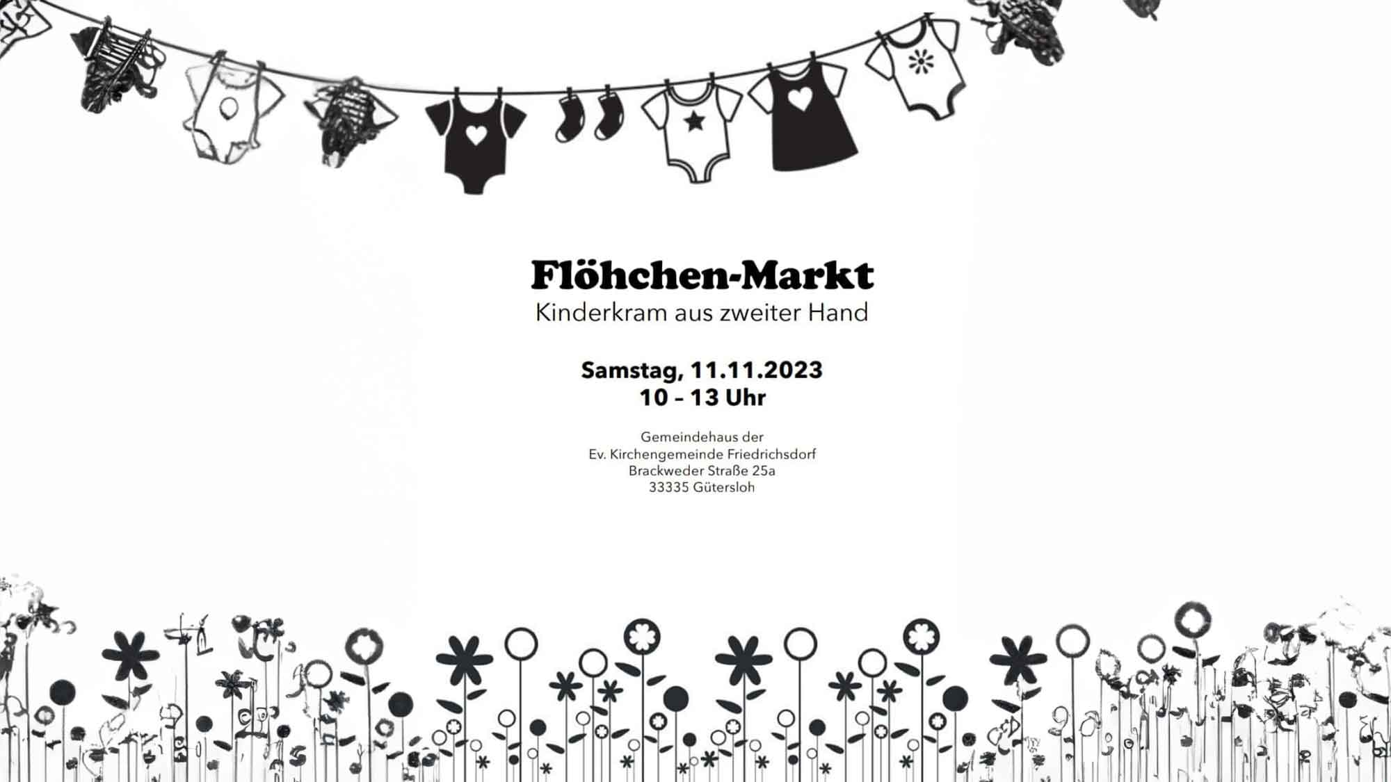 Evangelische Kirchengemeinde Friedrichsdorf, »Flöhchen« Flohmarkt, 11. November 2023