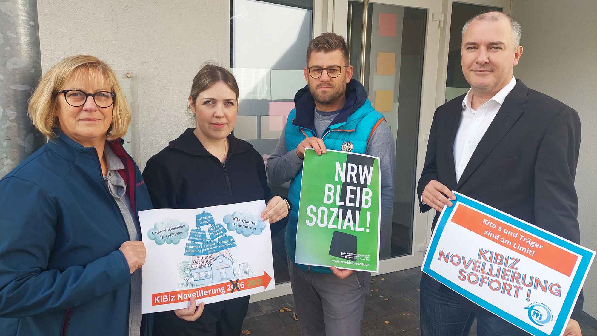 NRW bleib sozial! Kitas des Evangelischen Kirchenkreises Halle planen Protestaktionen
