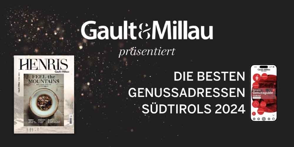 Gault & Millau kürt die besten Genussadressen Südtirols 2024: Egon Heiss wird »Koch des Jahres« und Florian Brigl »Weinpersönlichkeit des Jahres«