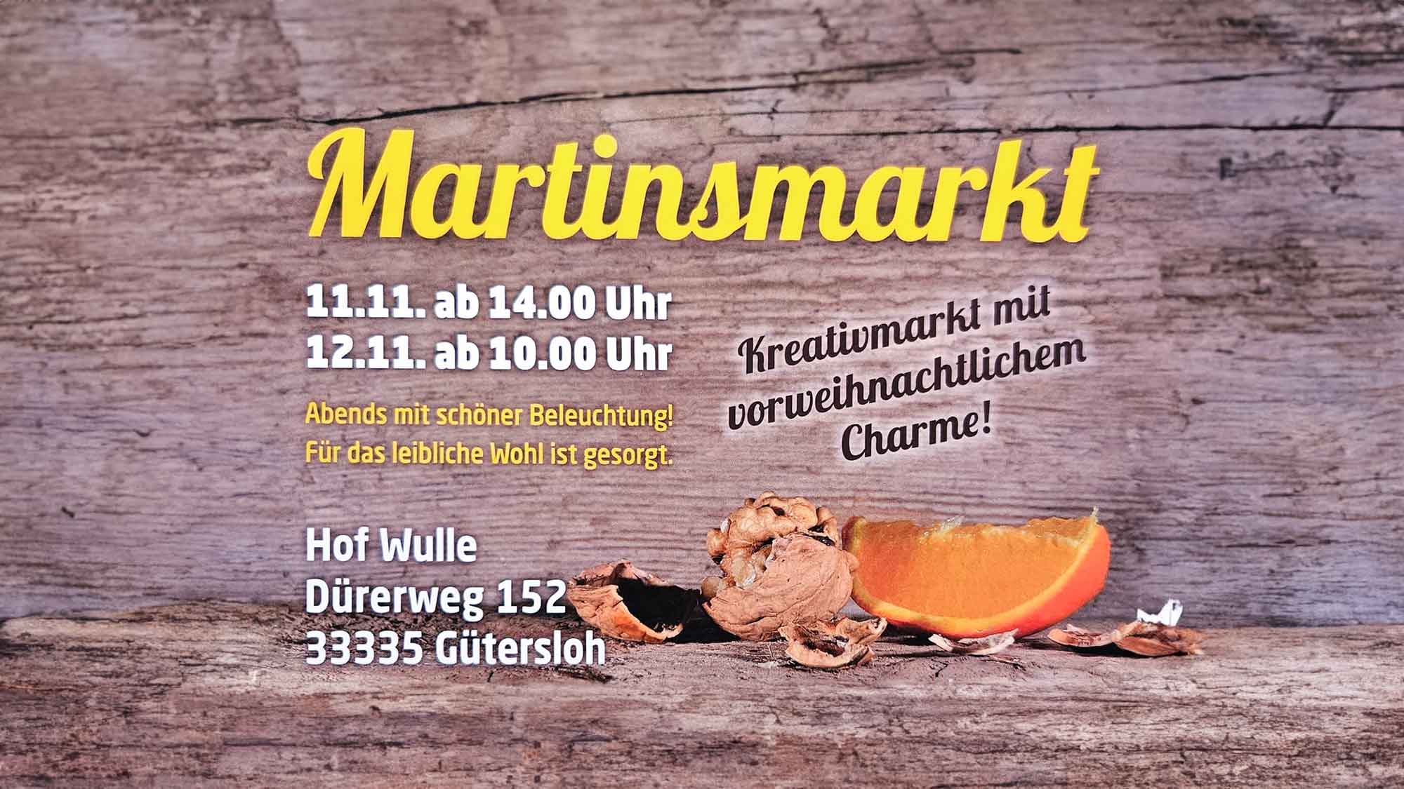 Martinsmarkt Gütersloh auf dem Hof Wulle, 11. und 12. November 2023