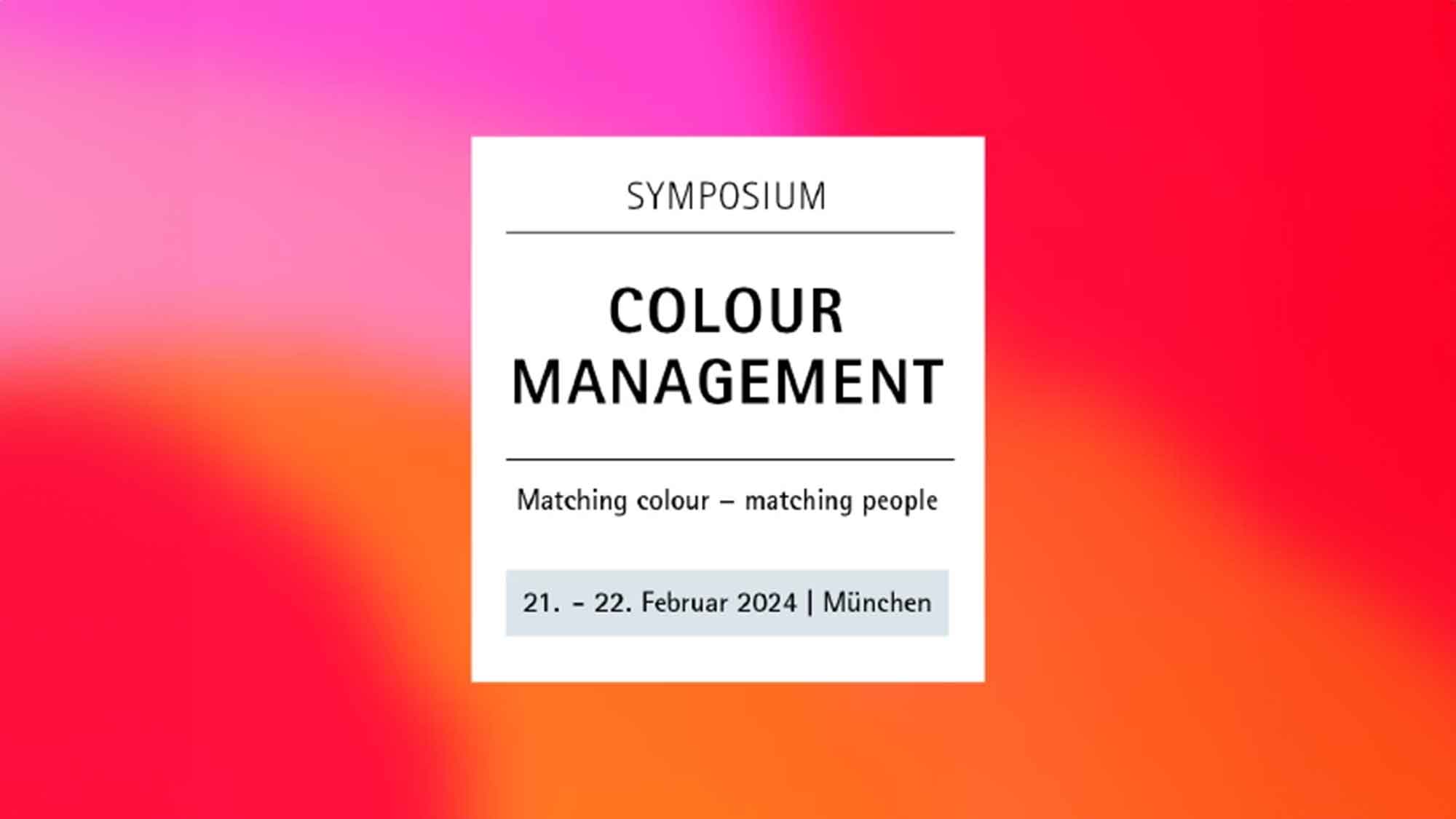 Fogra Forschungsinstitut für Medientechnologien: Colour Management Symposium 2024