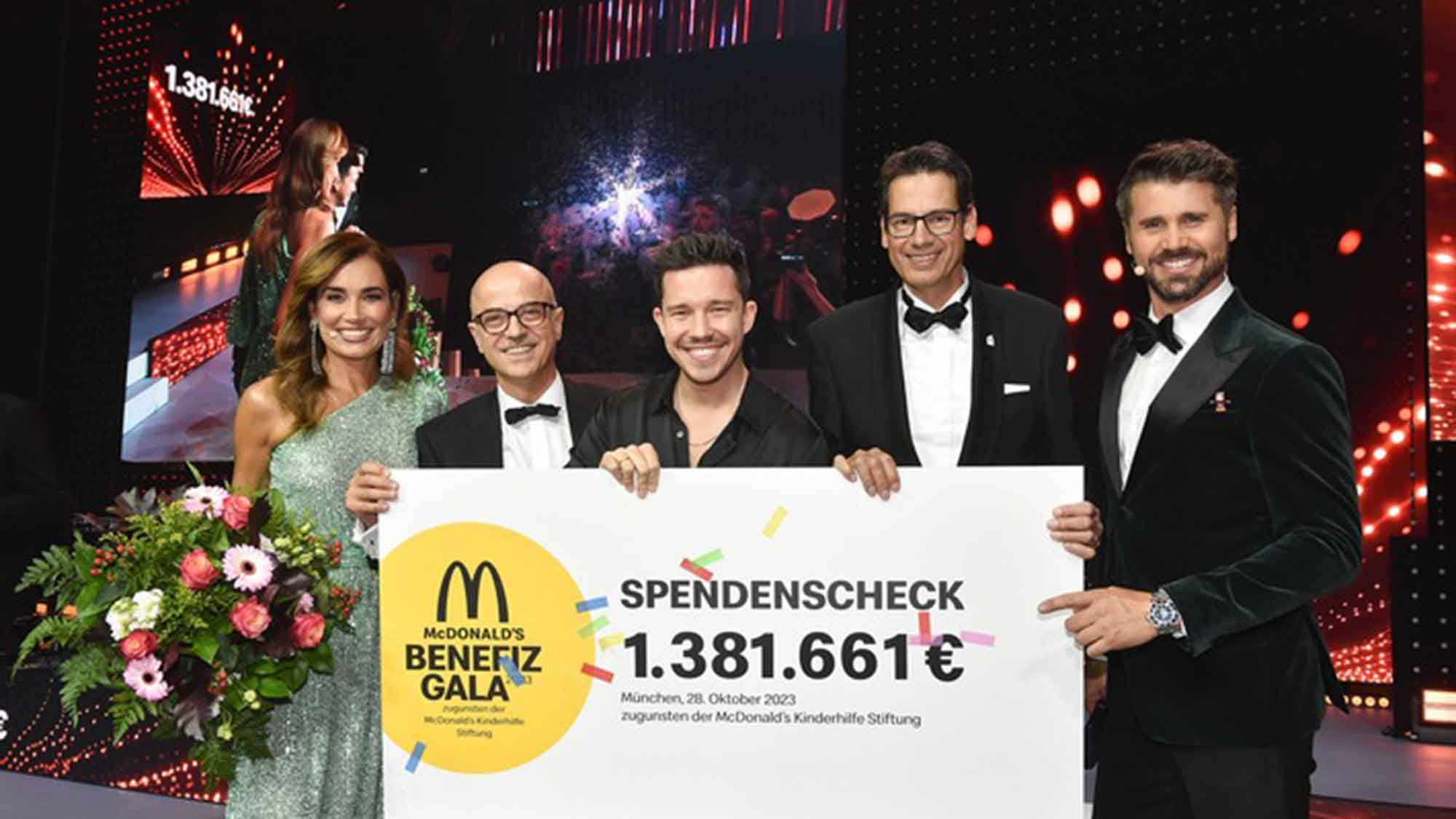 McDonald’s Benefiz Gala sammelt 1.381.661 Euro Spenden zugunsten der McDonald’s Kinderhilfe Stiftung