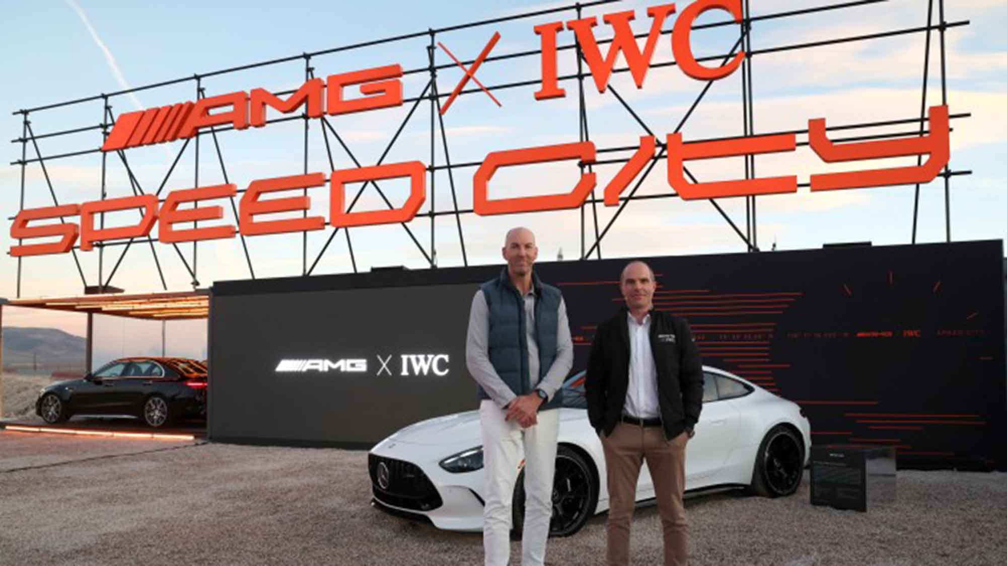 Lewis Hamilton and George Russell Join IWC Schaffhausen and Mercedes AMG as they Celebrate Their Partnership At “Speed City”