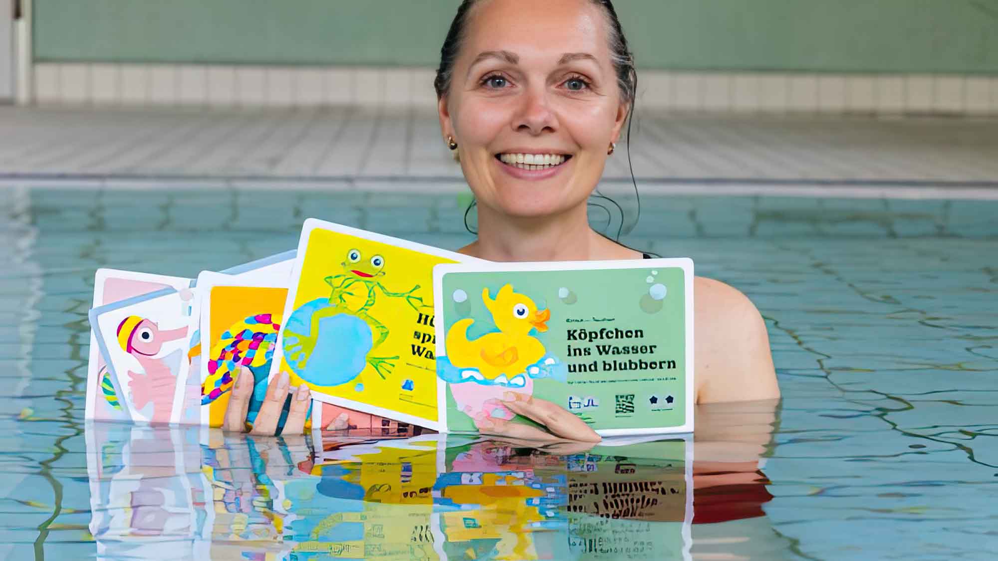 Schwimmkurs Vorbereitung zu Weihnachten verschenken: mit dem Kartenset »Spaß im Wasser«
