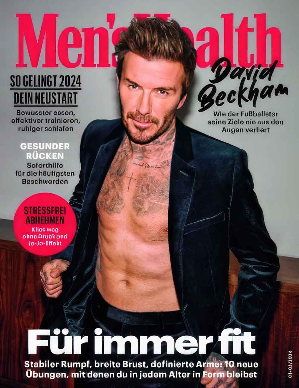 David Beckham bei Men’s Health: »Ich vermisse meine Zeit als Fußballprofi sehr – jeden einzelnen Tag«