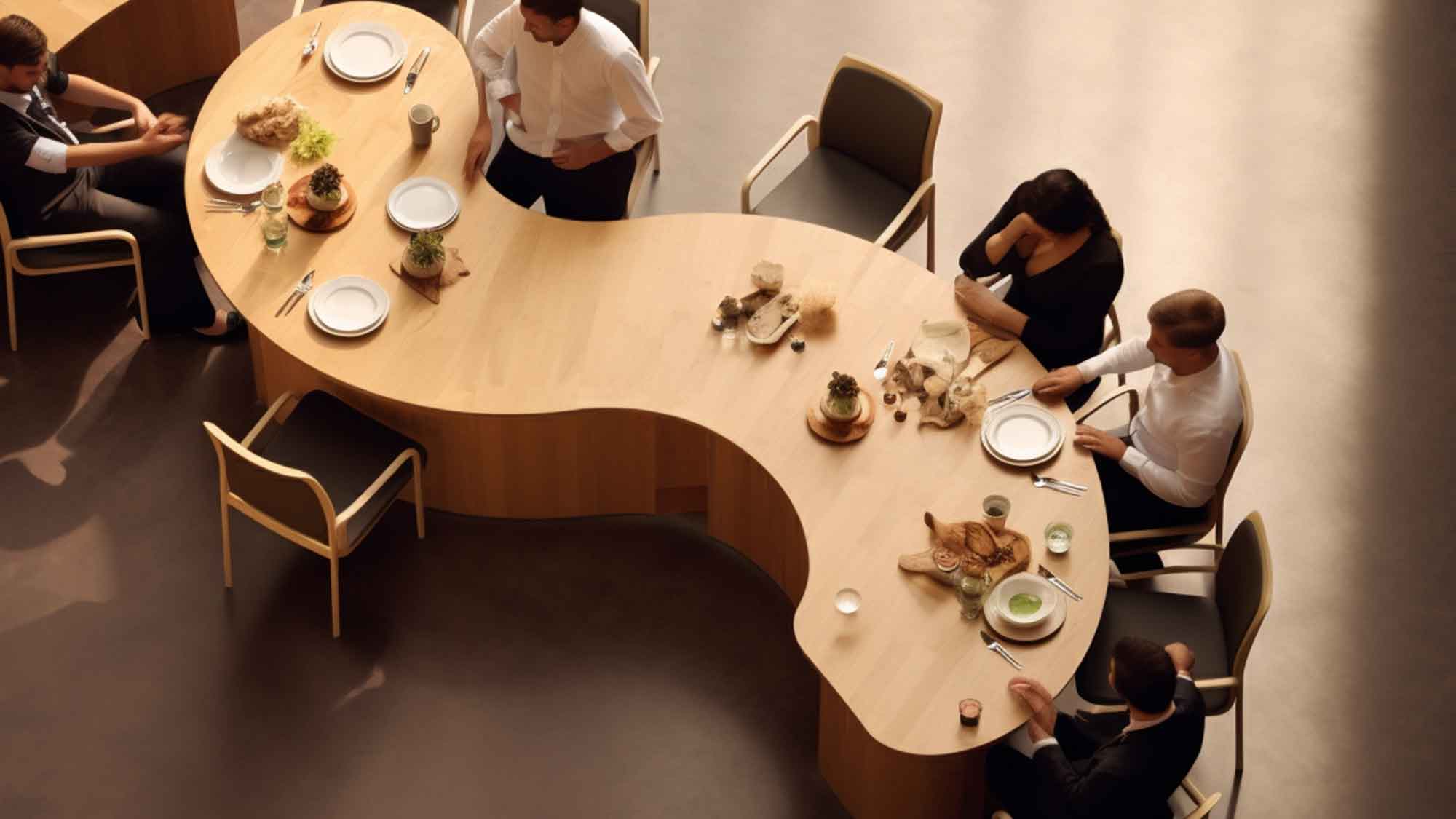 »S Tisch«, die interaktive, integrative und kommunikative Esstischrevolution, Möbeldesign