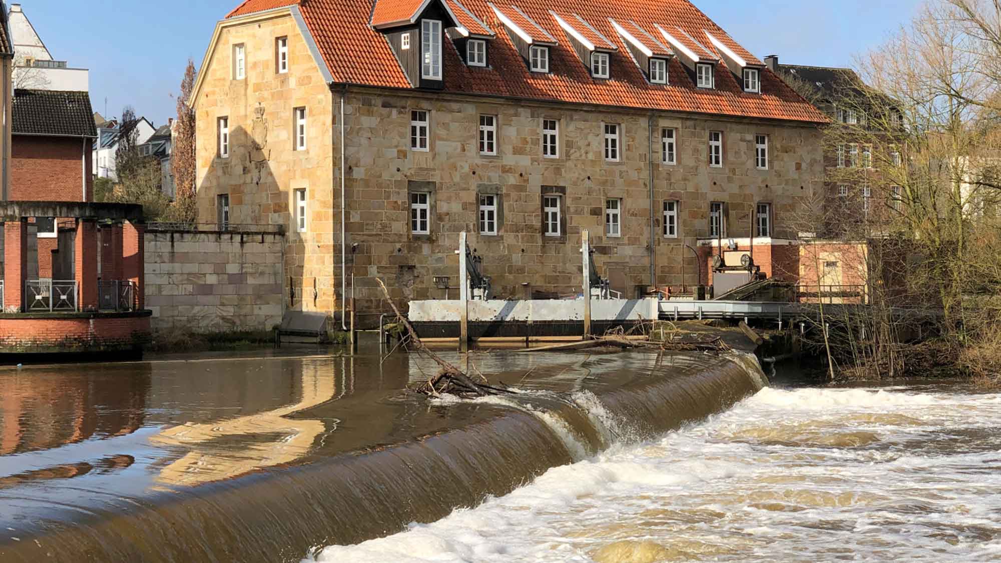 Schutz von Wanderfischen: Turbinen im Wasserkraftwerk am Emswehr in Rheine endgültig außer Betrieb