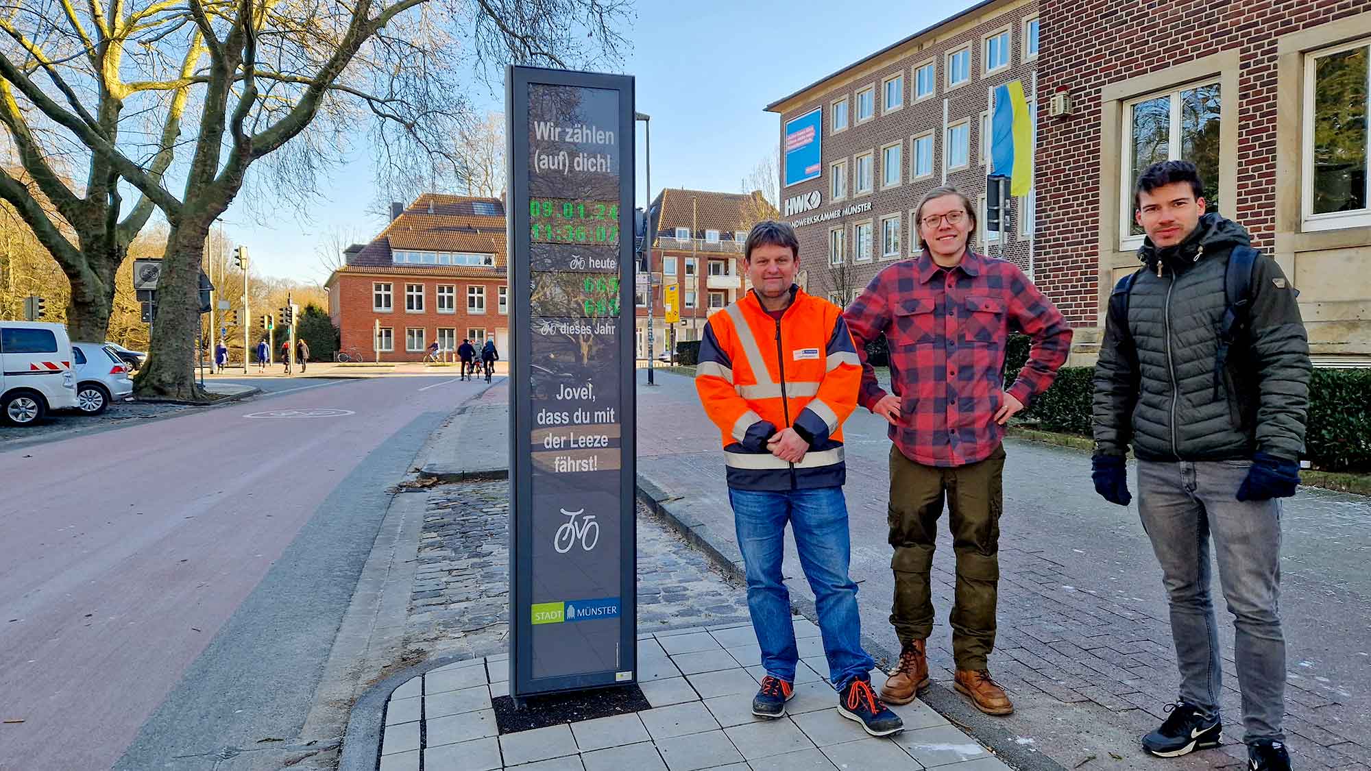 Stadt Münster installiert 13 neue Radverkehrszählstellen