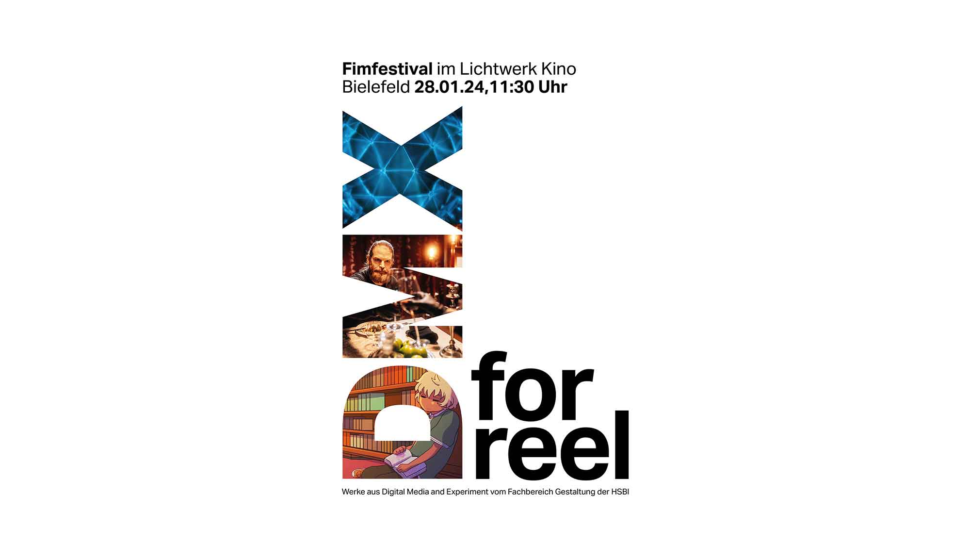 Studenten der Hochschule Bielefeld (HSBI) veranstalten 1. Filmfestival »DMX for Reel«, 28. Januar 2024