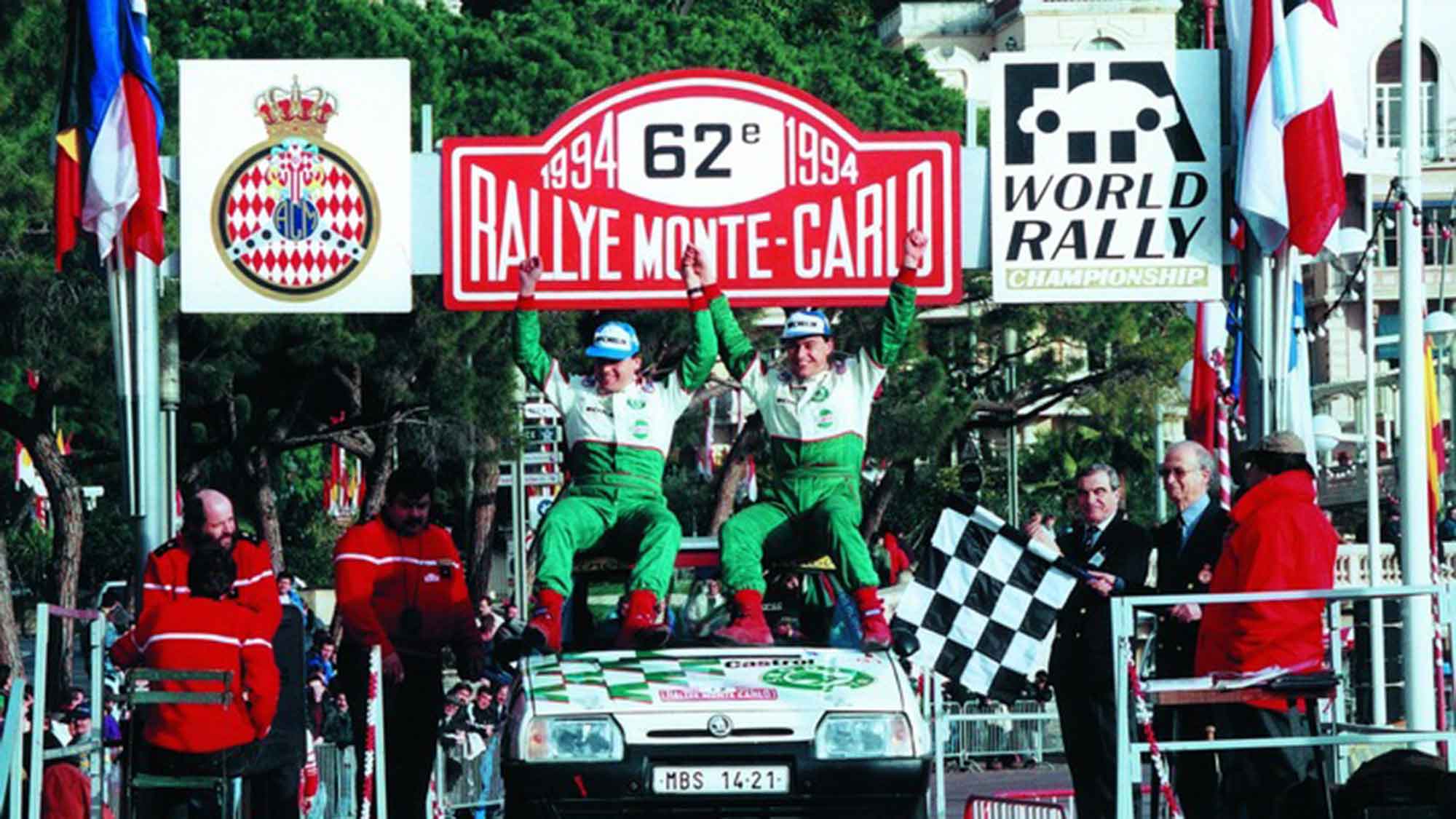 Siegesserie bei der Rallye Monte Carlo: Vor 30 Jahren gewann der Škoda Favorit zum 4. Mal in Folge seine Klasse