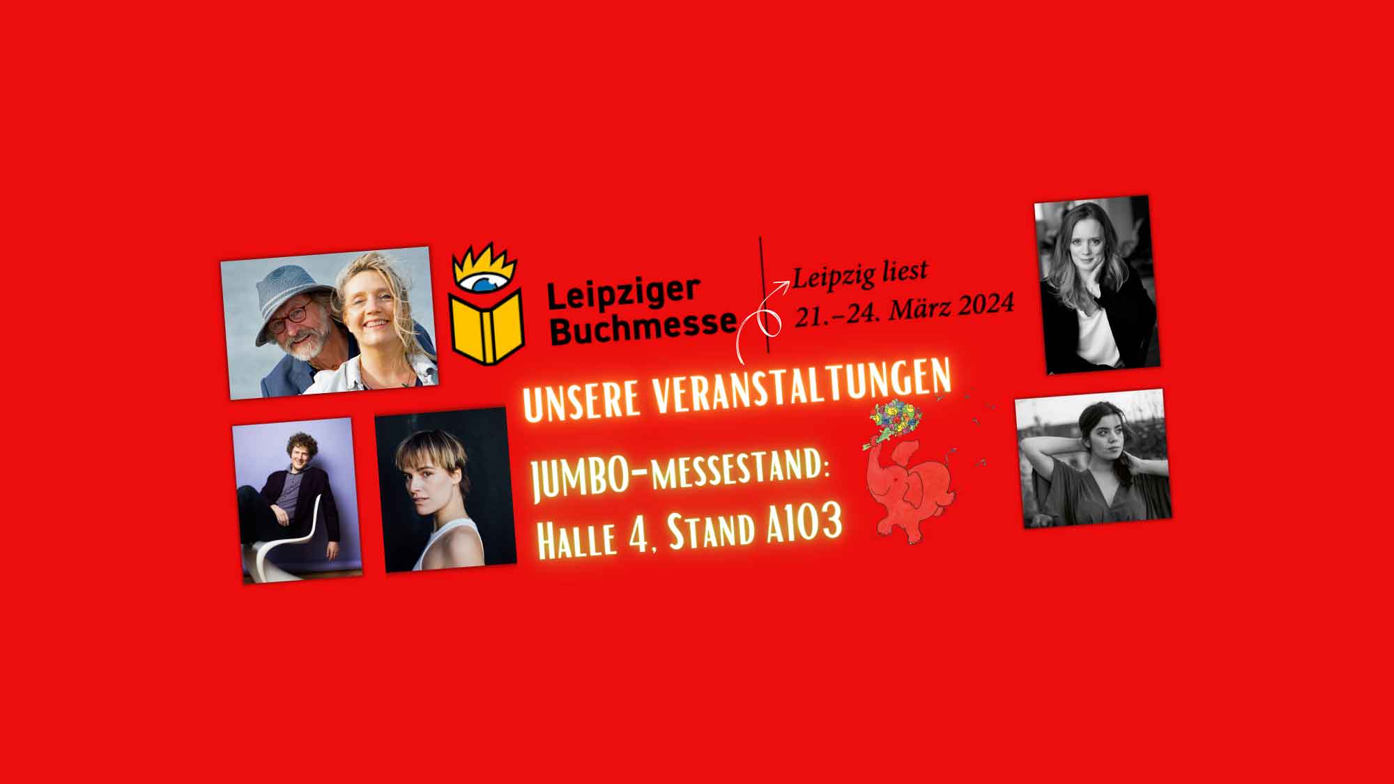 Jumbo Verlag: Veranstaltungen für Kleine und Große bei »Leipzig liest«, Leipziger Buchmesse, 21. bis 24. März 2024