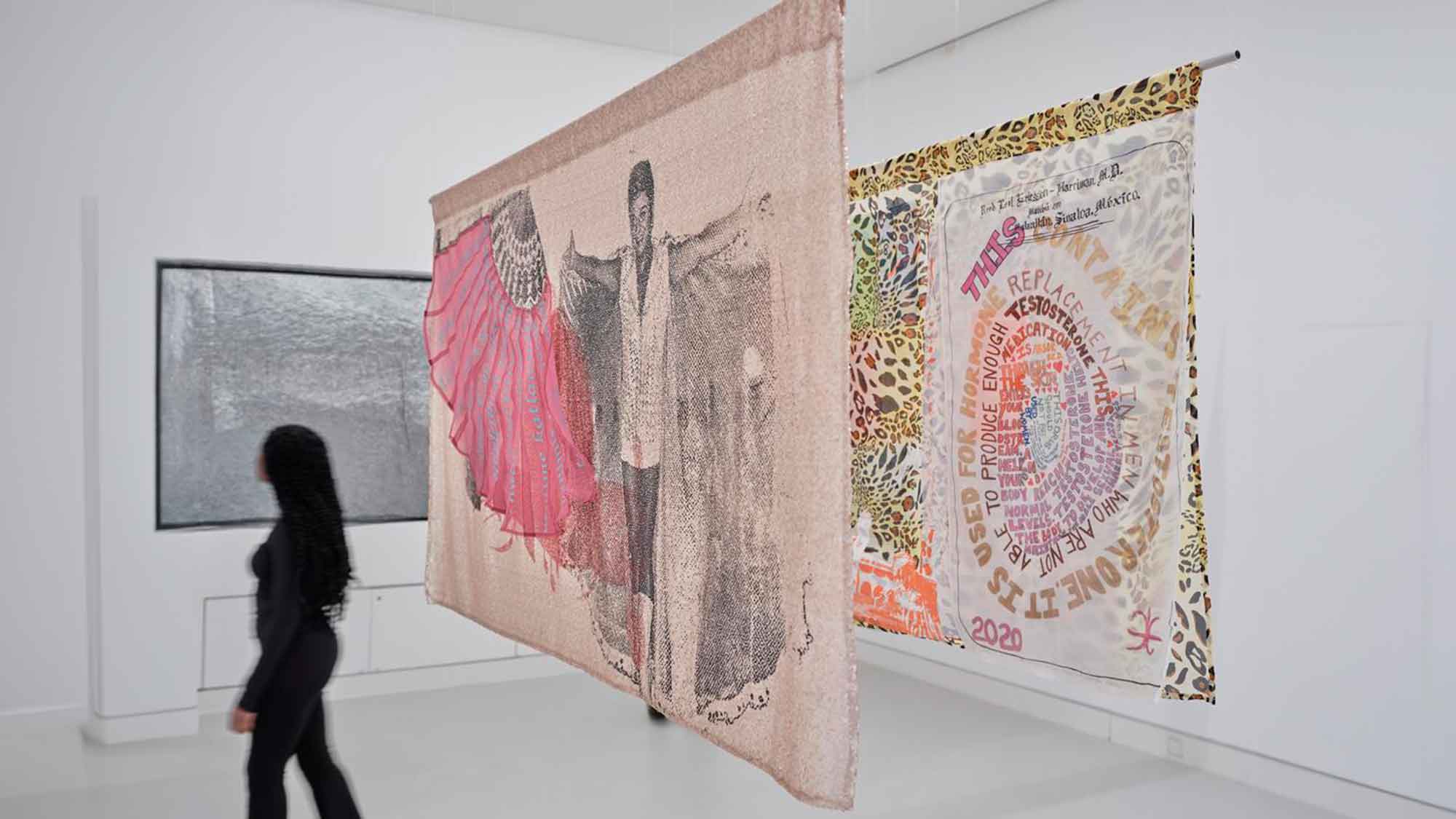 Rundgang durch die Ausstellung von Philipp Gufler mit Gürsoy Doğtaş und Yasmin Afschar