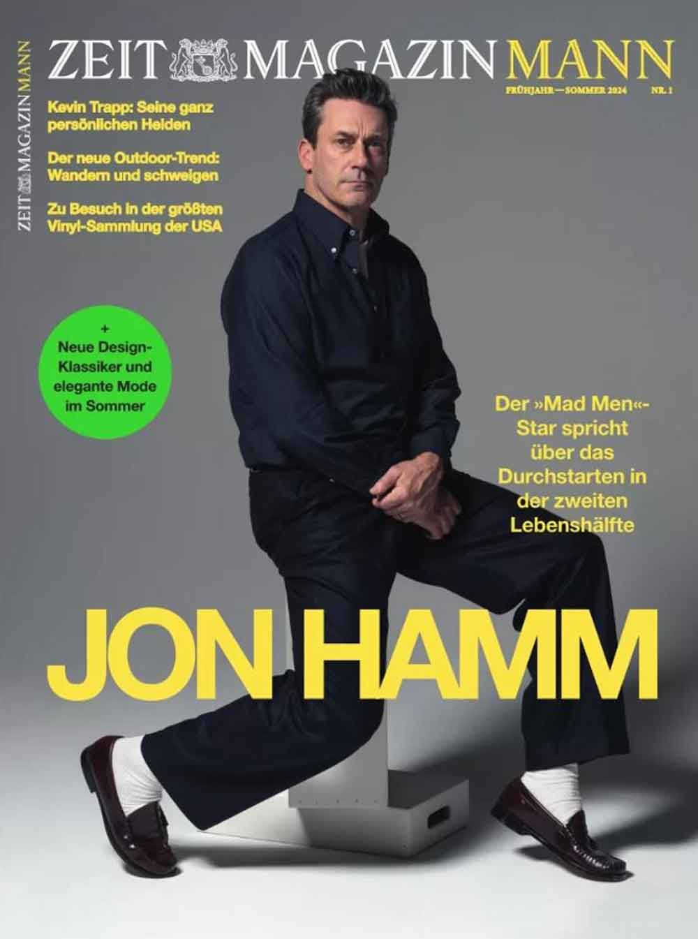»Die Zeit«: »Mad Men« Schauspieler Jon Hamm: »Es ist schön, jenseits der 50 zu sein und zu merken: Es gibt tolle Figuren, die man spielen kann.«
